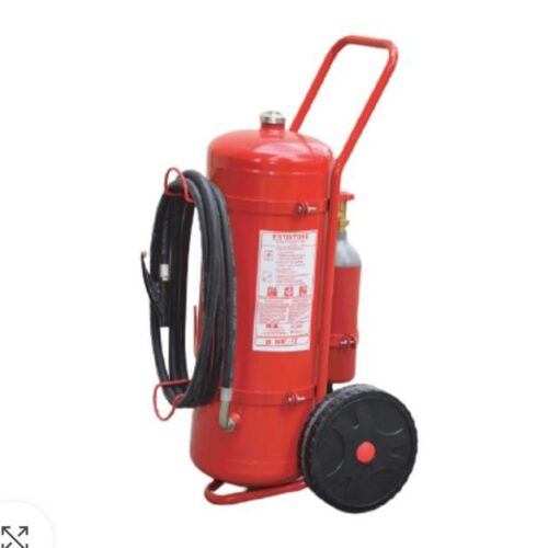 M.B.srl PPE50G-PPE50GMED 50 Kg DCP Trolley Fire Extinguisher With External CO2 Cartridge